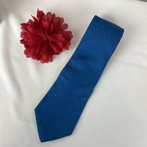 Christian Dior Blue Print 100% Silk Men’s Business Tie